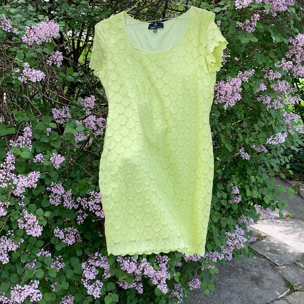 Lime green dress